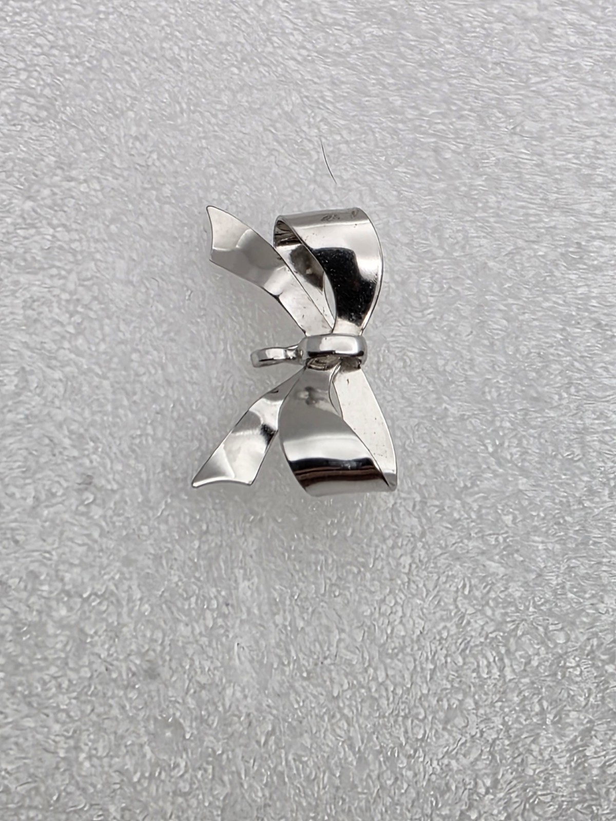 Carl Art Inc Sterling Silver Ribbon Bow Brooch/Pin Charm Holder