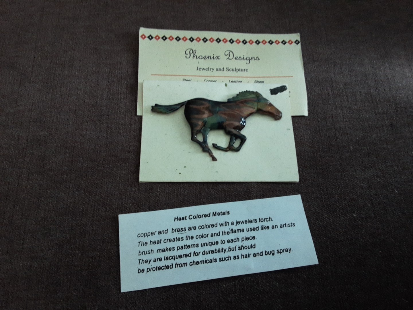 Running Horse brooch
