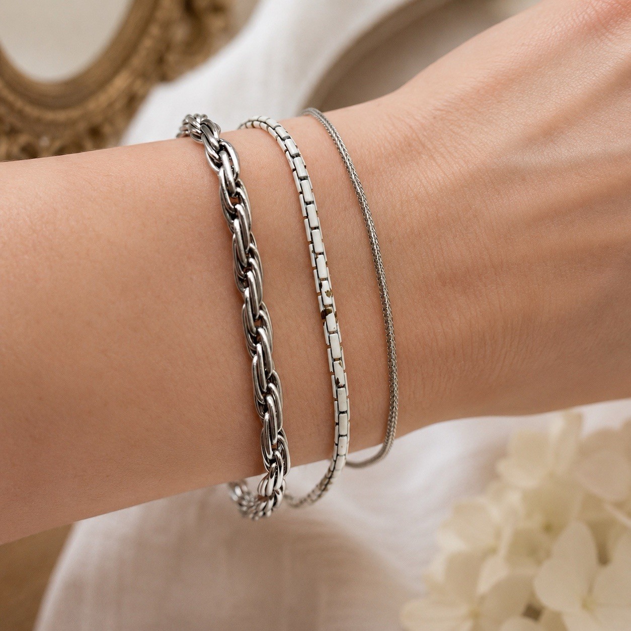 Vintage Trifari Everyday Essentials – 8pc Dainty Layering Jewelry Collection