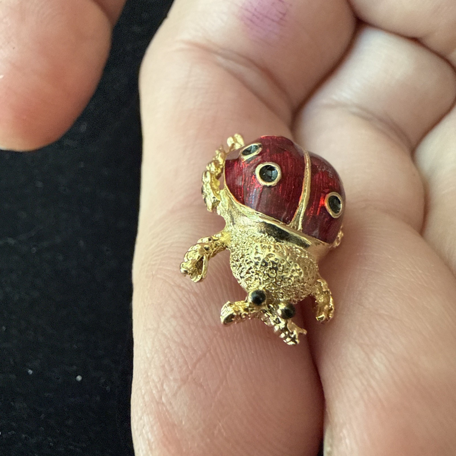 Lady Bug Pin Super Cute MCM 3/4”