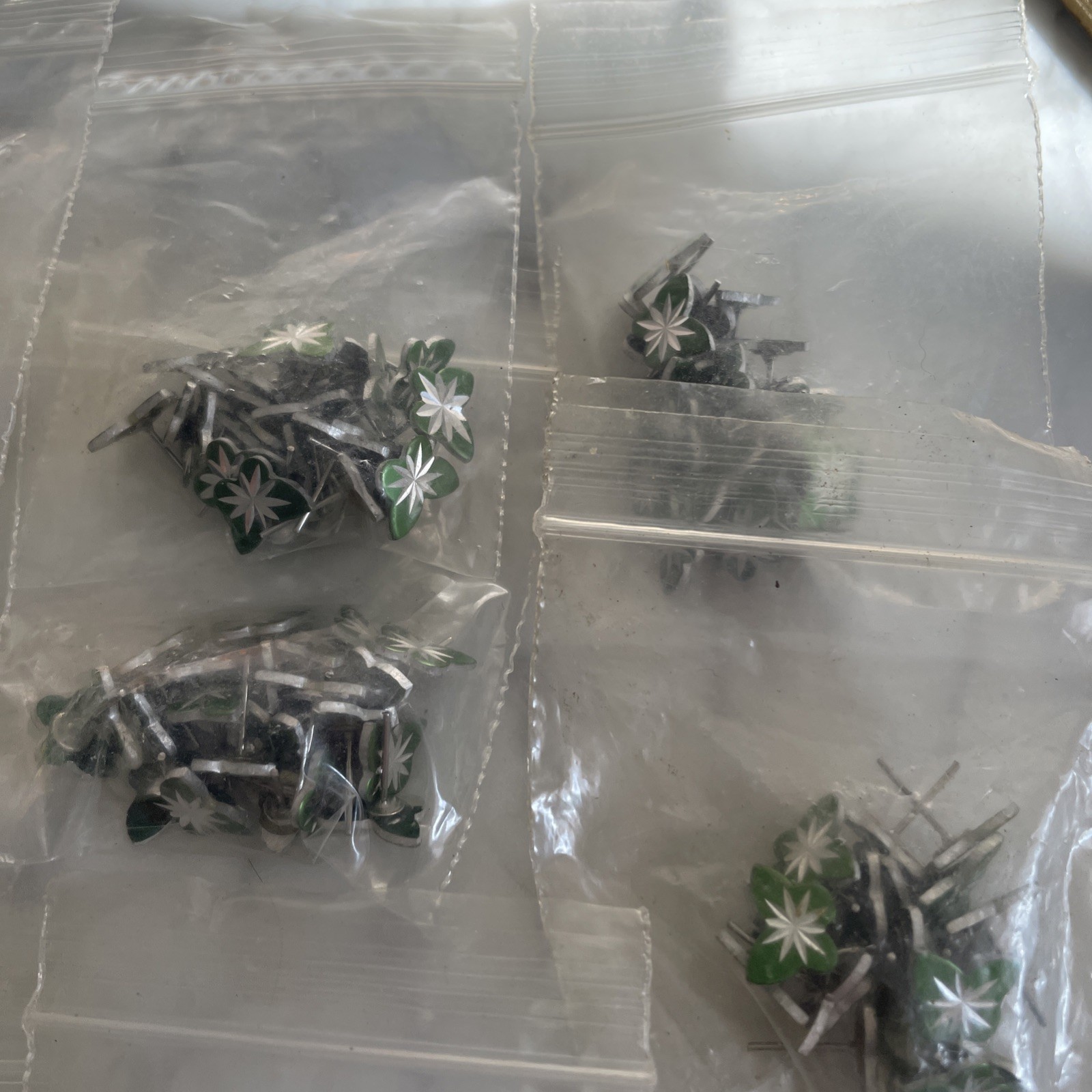96 Pair Vintage Assorted Aluminum Earrings