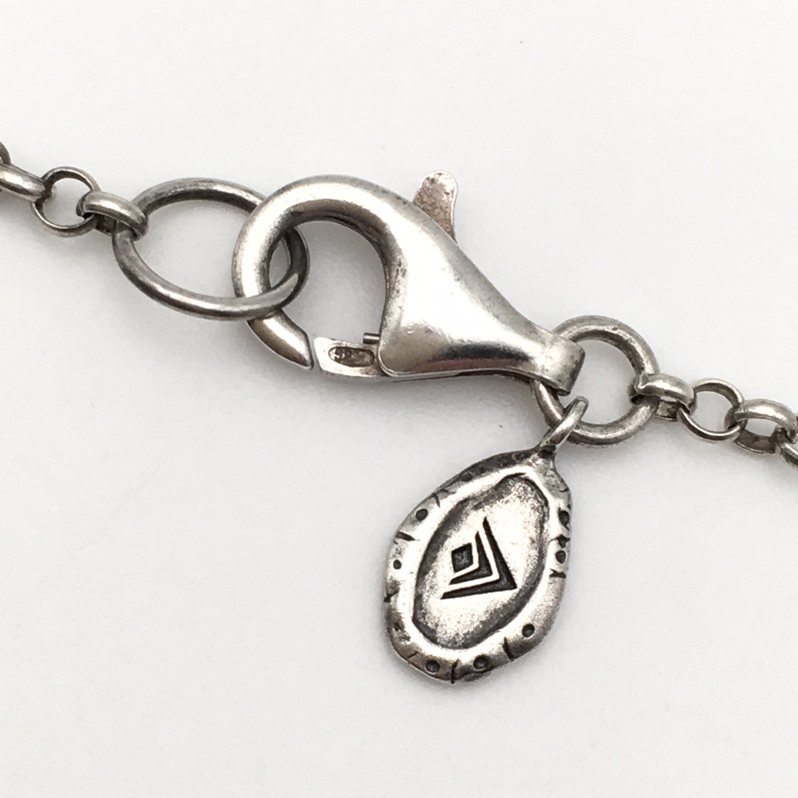 Vtg Sterling Silver & Brass SILPADA “Sundial” Pendant Necklace 34” 925 27g #21