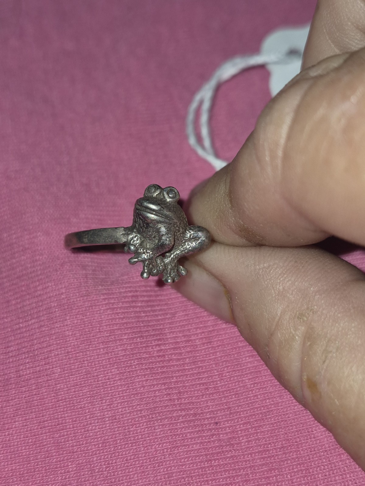 Sterling Silver 925 Animal Frog Ring SZ 9 3.0 TW Vintage Estate Auction Find