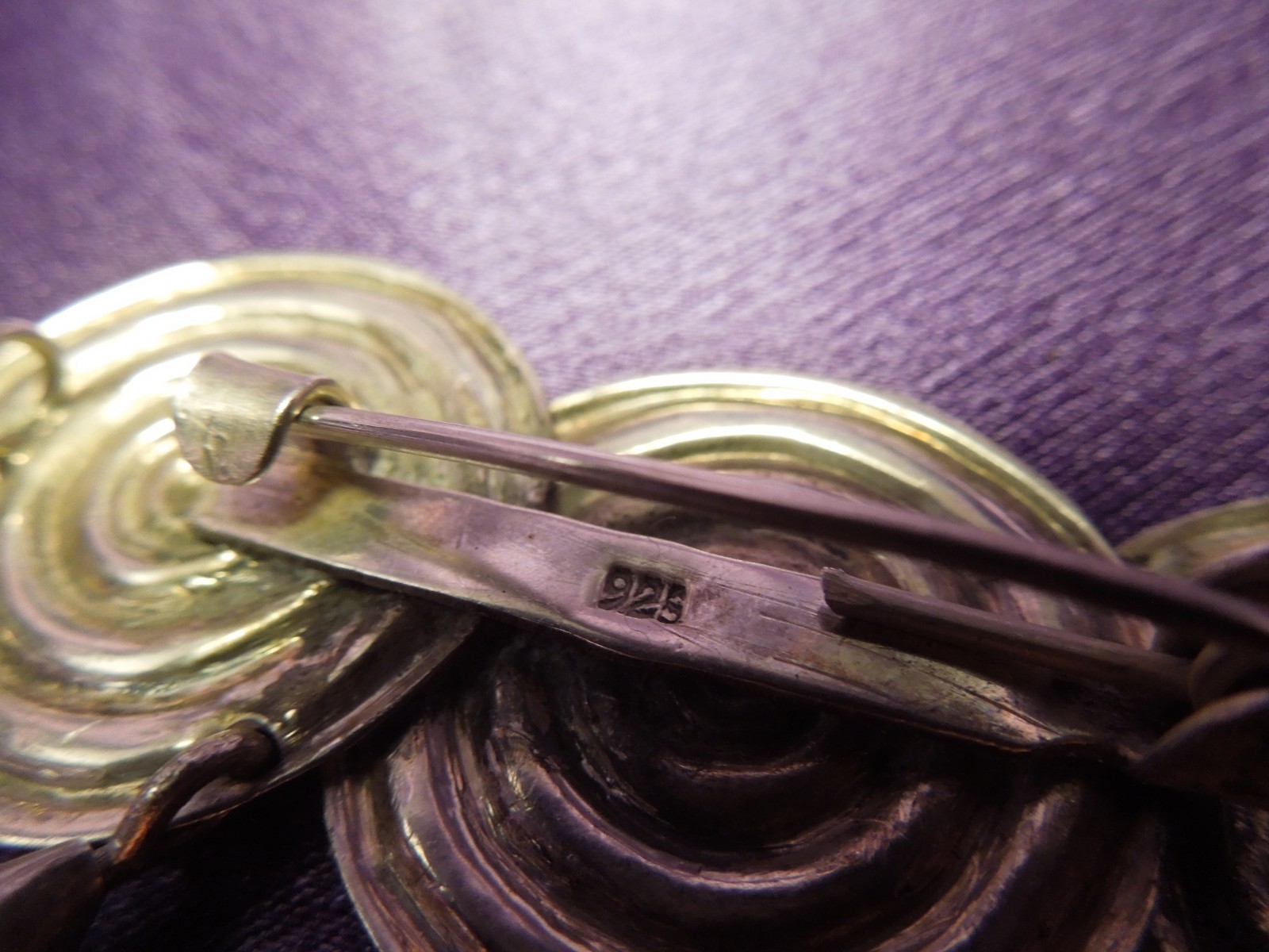 Vintage Sterling Silver Dominique Dinouart DDD 925 Geometric Modern Pin Brooch