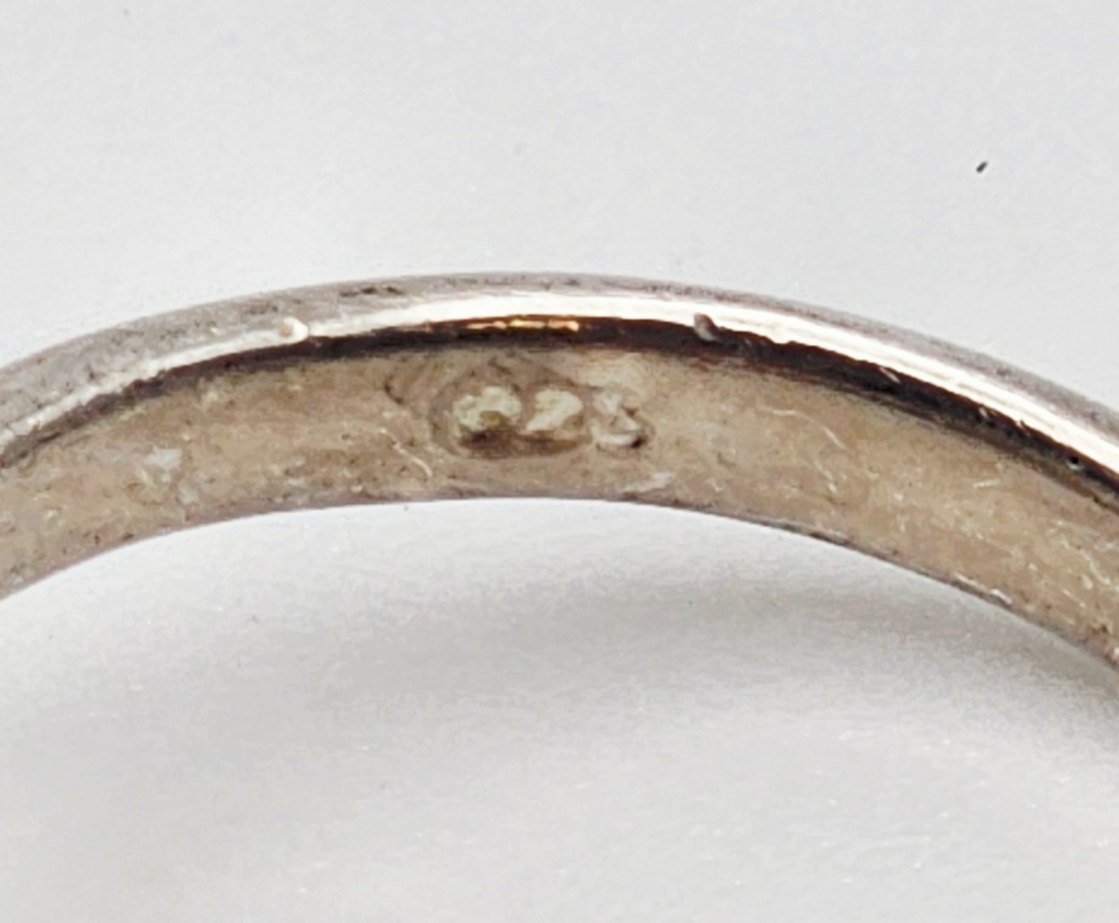Vintage Sterling Silver CZ Trillion Cut Solitare Ring Size 6