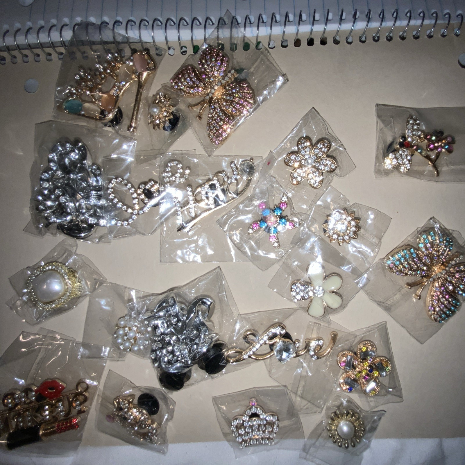 Mixed Lot Rhinestone Croc Jibbitz