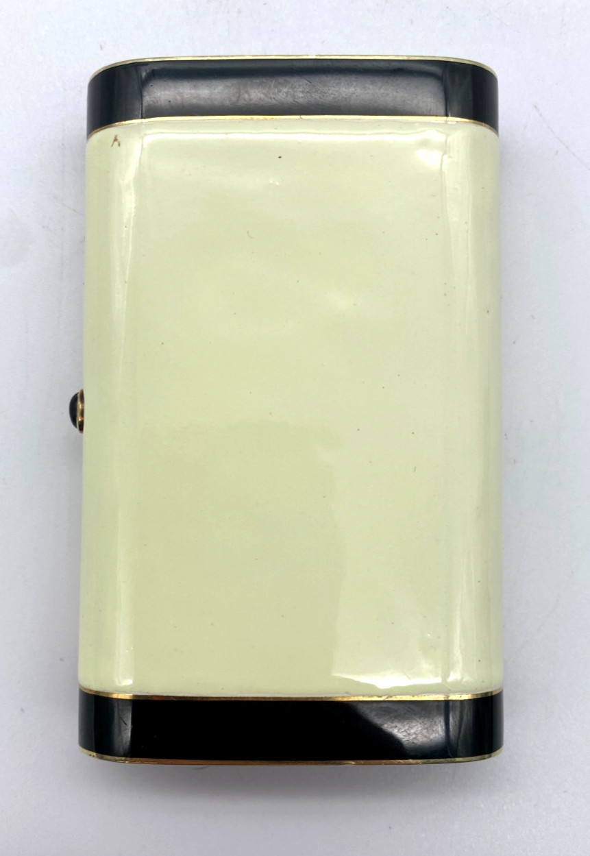 Tiffany & Co. Art Deco 14K Gold, Diamond & Enamel Cigarette Case, Circa 1920’s