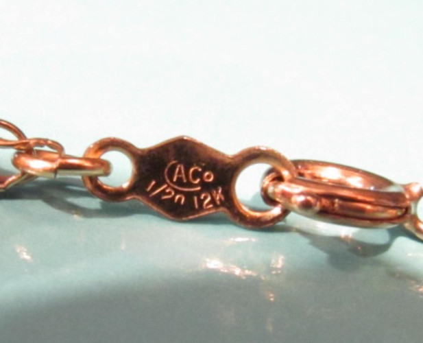 STUNNING! VTG 27.5” 12K GF Attleboro Co. (ACO) Rope Chain Necklace 13.13g~3.4mm