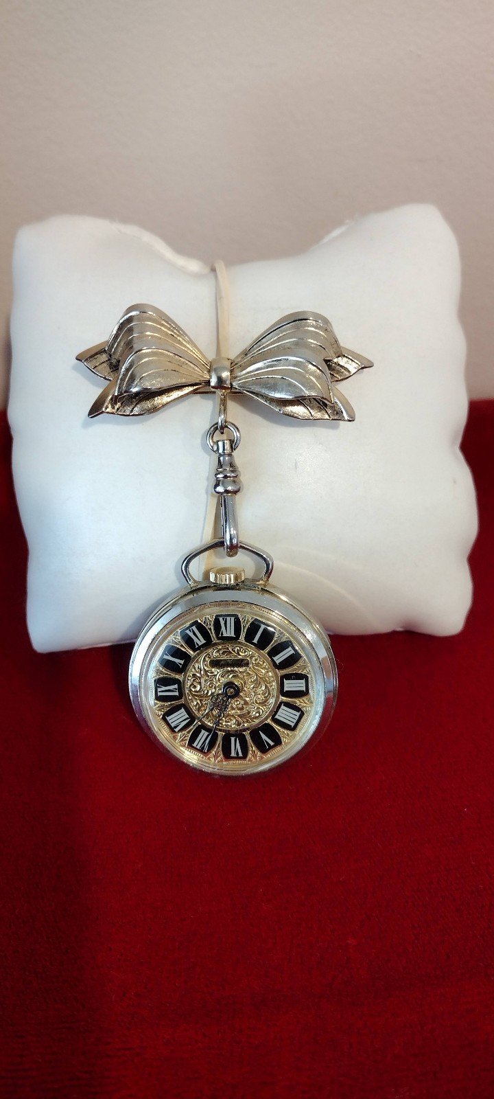 VTG Harvester Swiss-Made 1jewel Pendant Ladies Watch Manual Wind. Works!