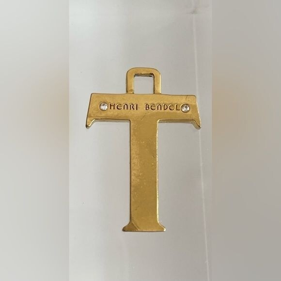 Henri Bendel Designer Signed Vintage Gold Toned Pendant