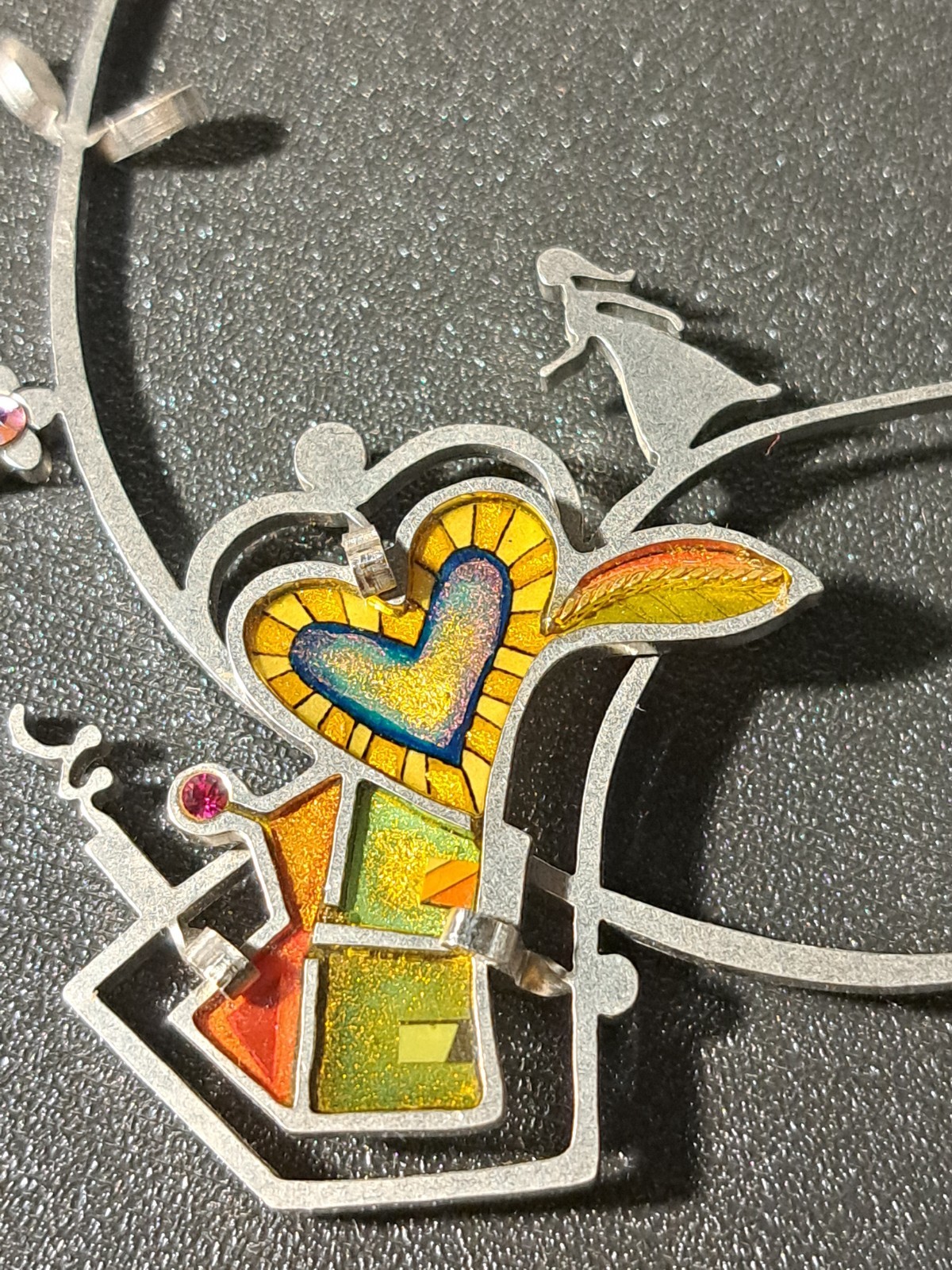 Vintage Large Seeka Whimsical Fantasy Art Brooch