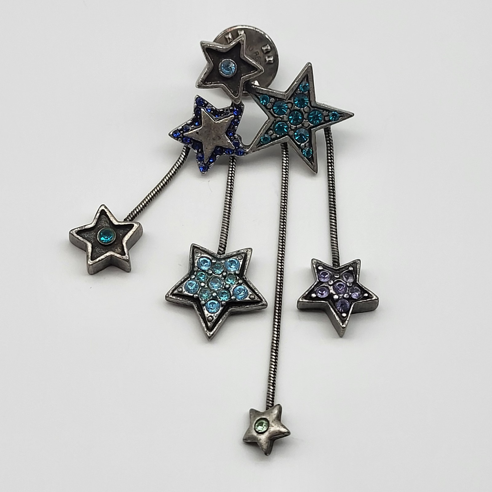 Fabulous Chicos Shooting Star Tie tack Lapel Pin whimsical articulated Celestial