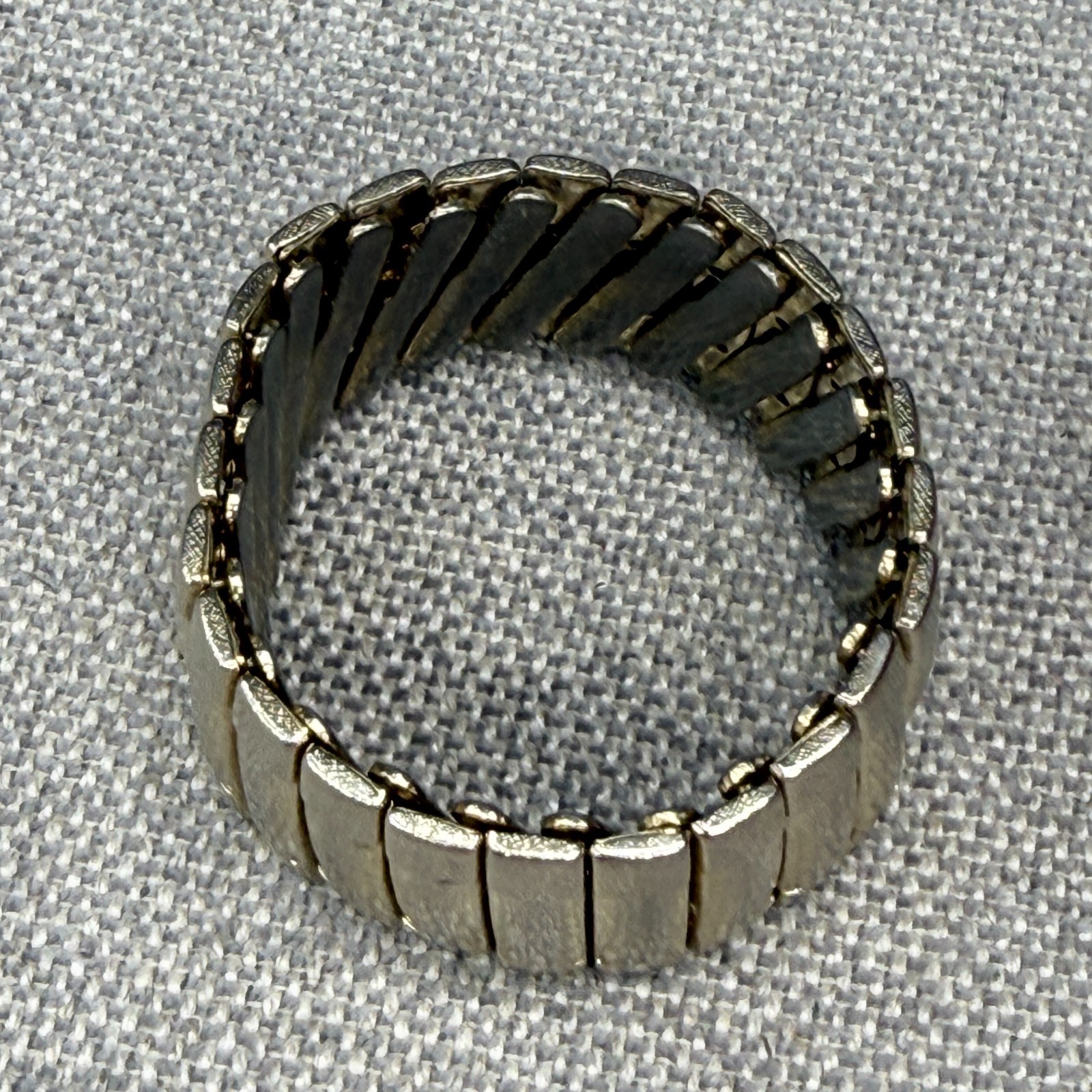 Vintage Expansion Bracelet Brushed gold Tone Japan Stretch