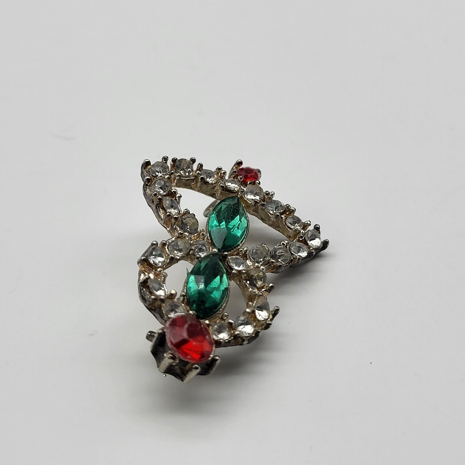 Vintage Brooch pin lot Christmas Holiday collection Tree Snowflake bell & more
