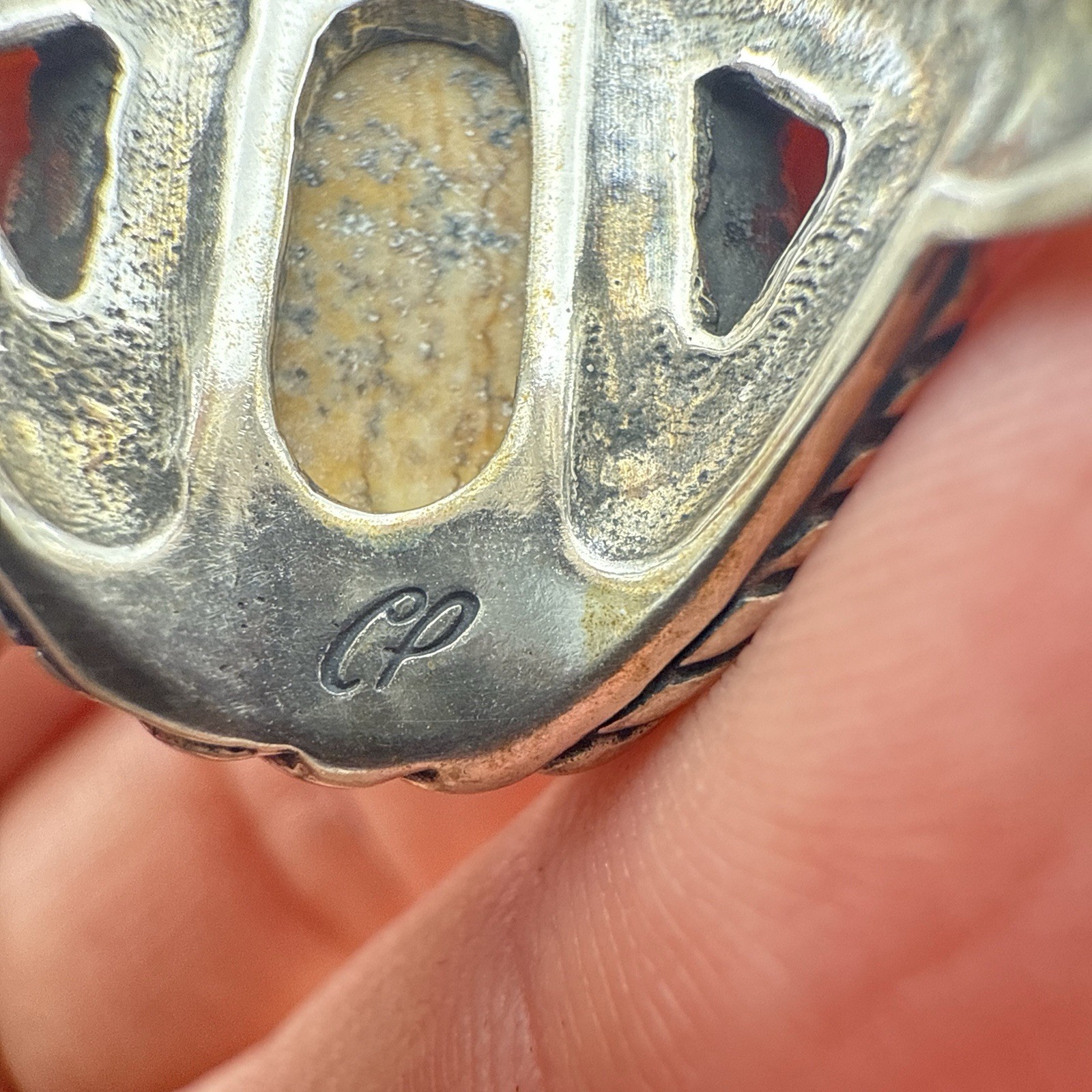 Carolyn Pollack Ring Sterling Silver 925 Picture Jasper Durango size 6 Southwest