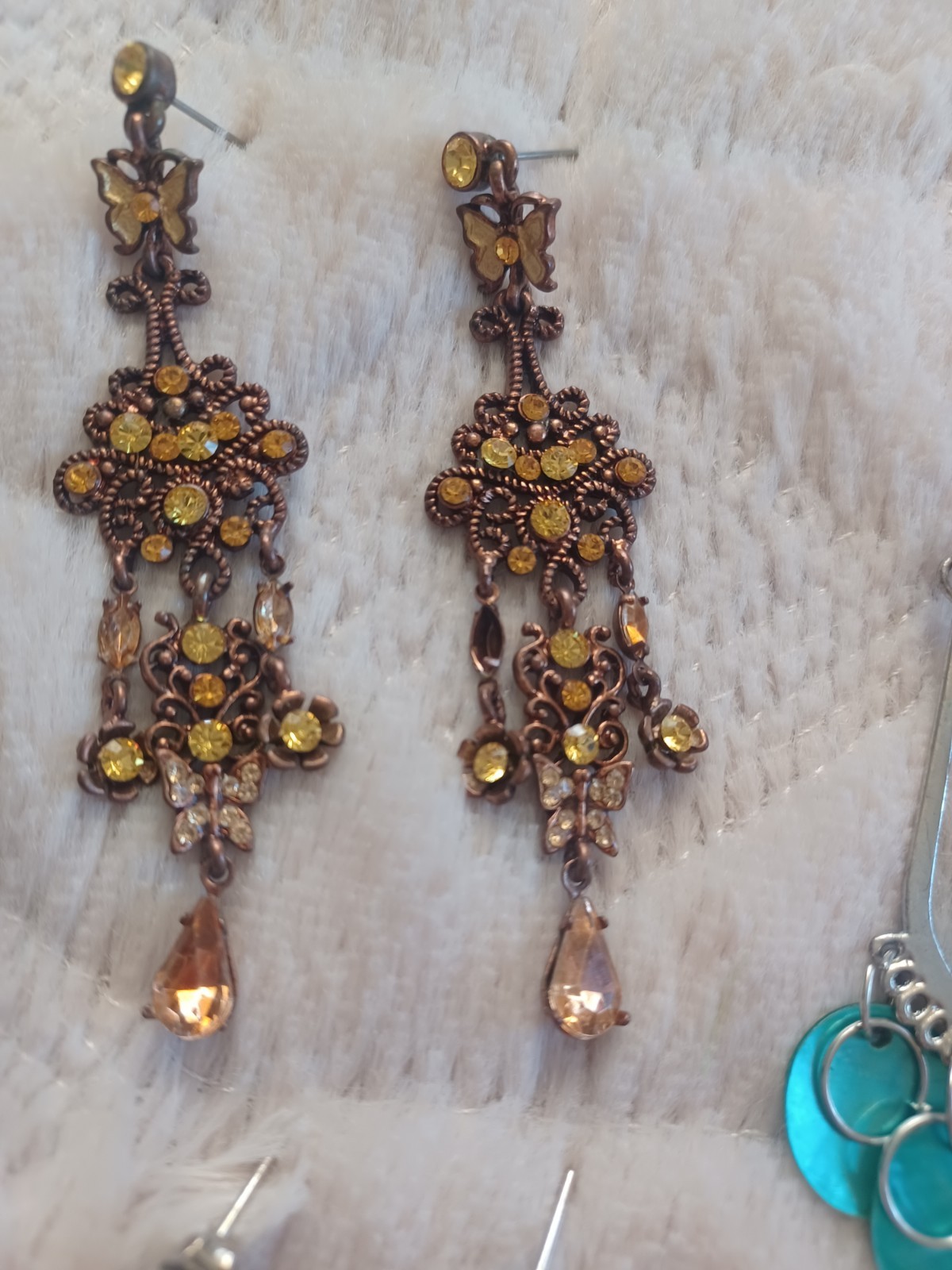 Lot of 6 Pairs Vintage 90’s Y2K 2000’s Costume Earrings Boho Chandelier & More