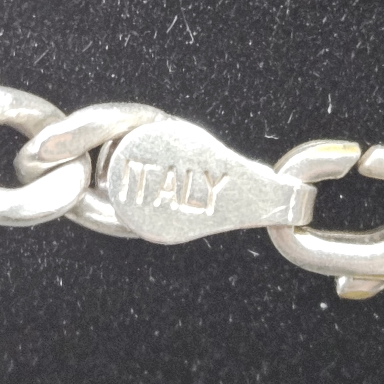 Vintage Sterling Silver Figaro Style Chain Made in Italy 925 Sterling 18″ Men’s