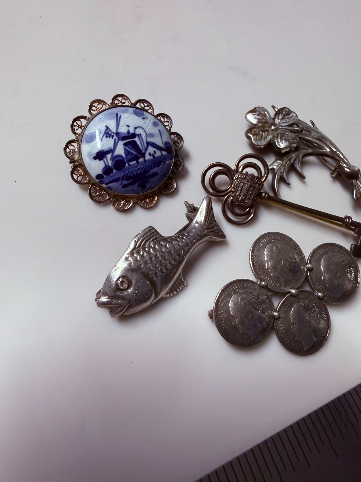 Collection Lot Amazing Vintage and Modern Sterling Silver Brooches #Decor – W6