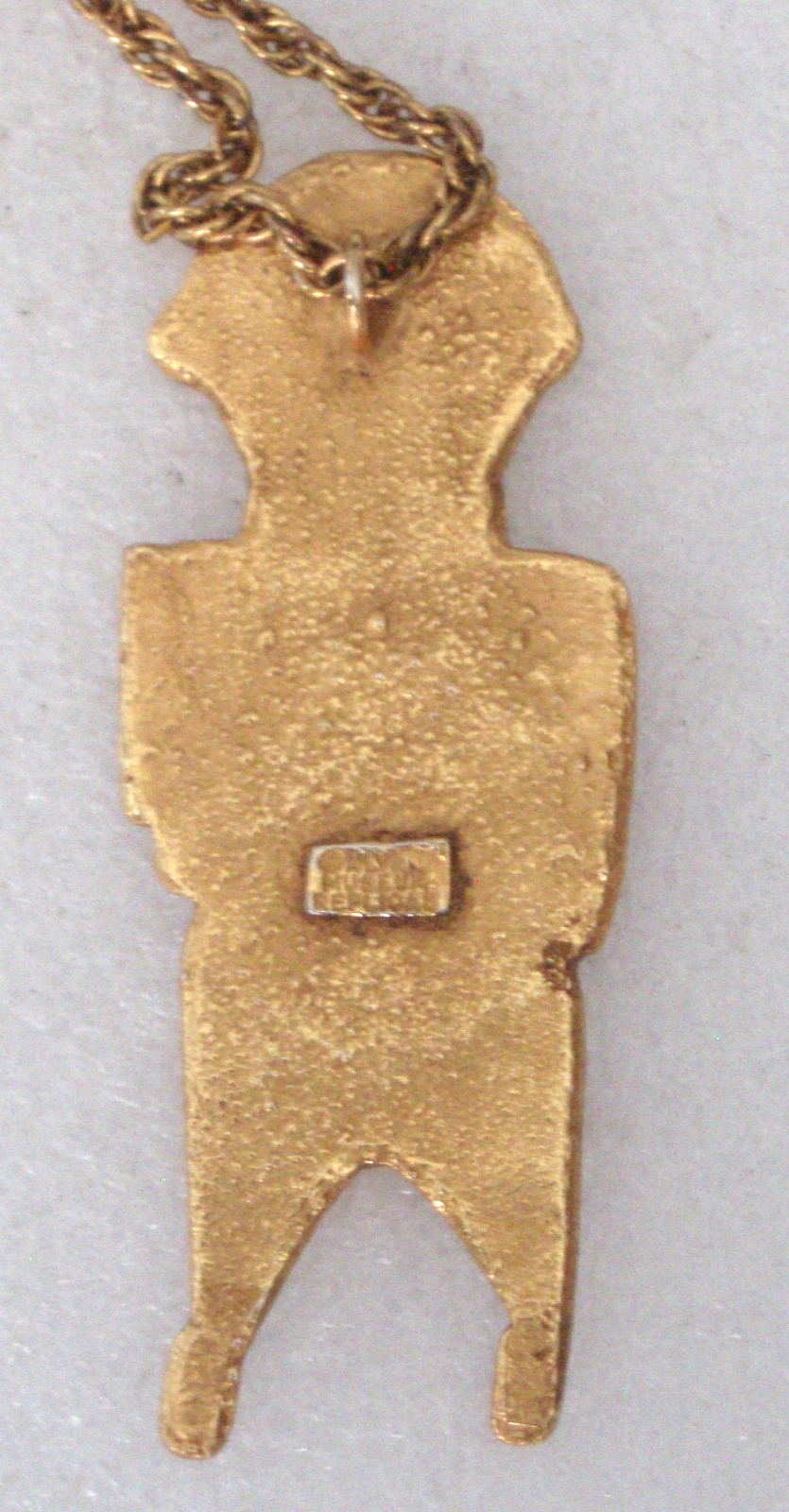 Alva Museum Pre Columbian Replica Pendant w/ 25″ Chain 3″ Excellent Condition