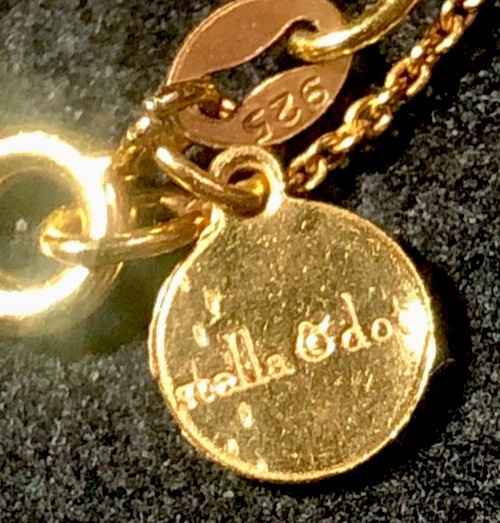 Vintage Signed Stella & Dot Gold Over Sterling925 Dainty Chain Link Necklace