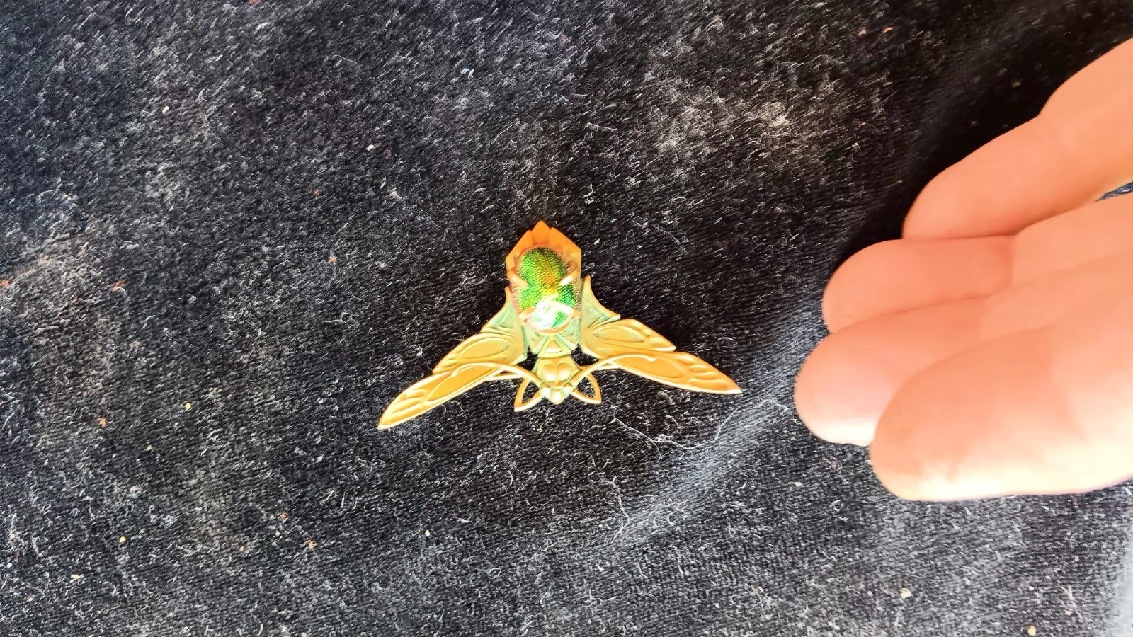 Antique French Art Nouveau Real Scarab Pendant