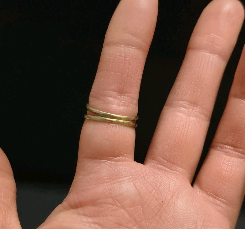 Vintage Gilt Silver Engagement Ring 875 soviet Women’s Jewelry