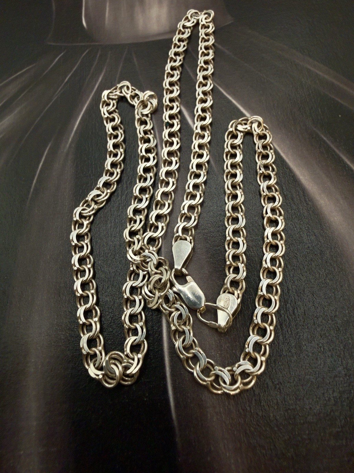 Beautiful 925 Sterling Silver Italian Chain – 22″ – 55.8 cm – Vintage – #2020