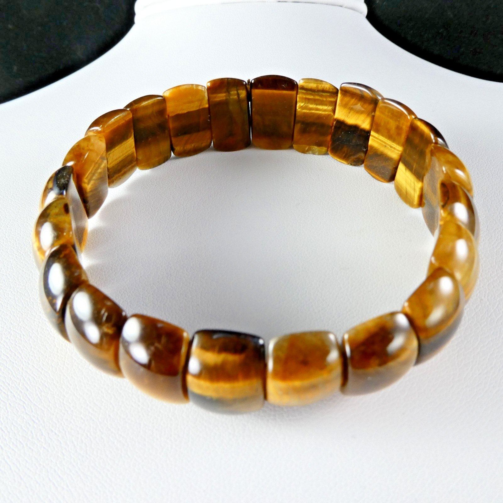 Pretty Tigers Eye Bangle Bracelet Expansion Style Designer Quality HSN