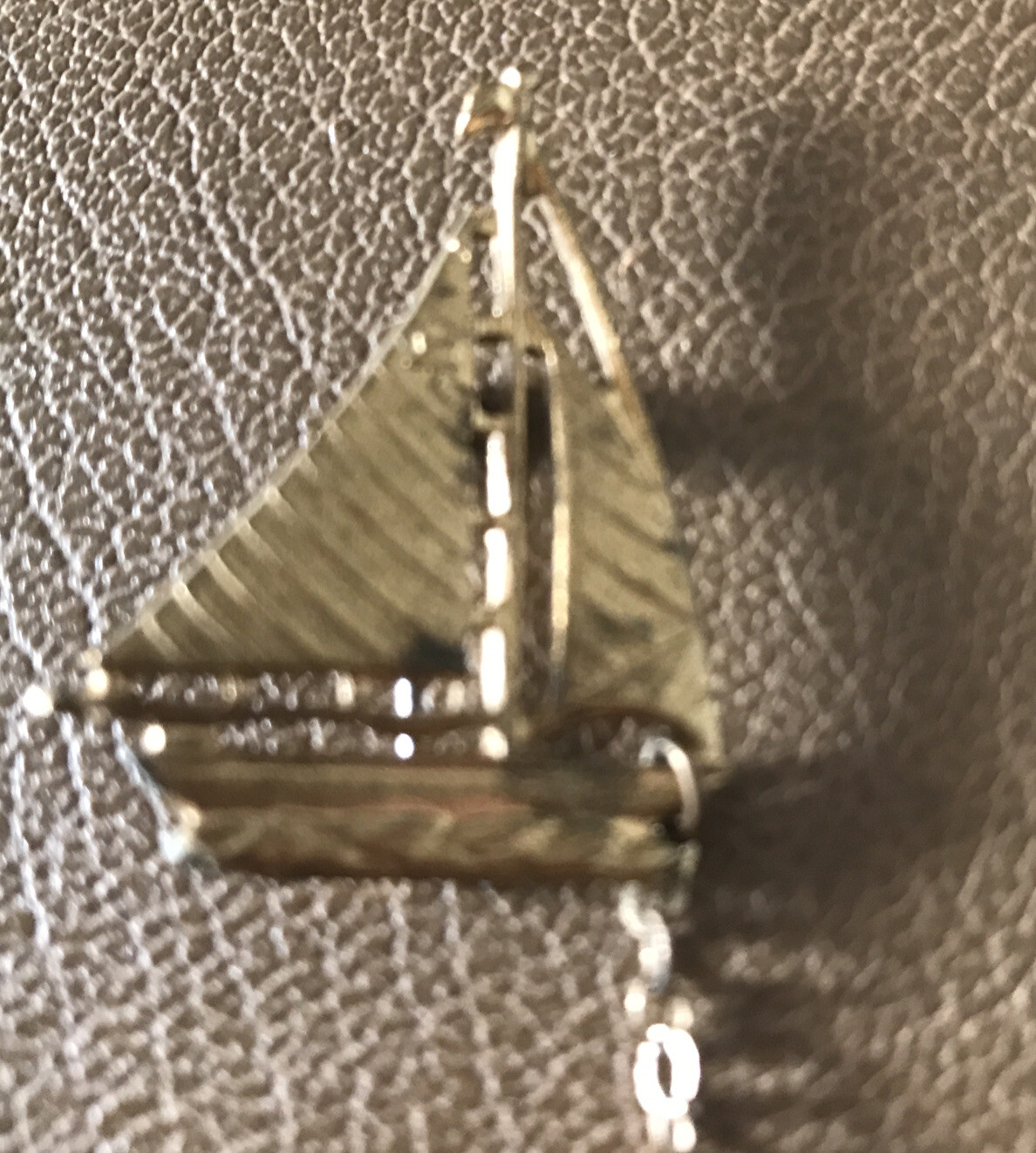 Antique 1941 Sailing Ship Pin Brooch Vintage Sailboat Navy