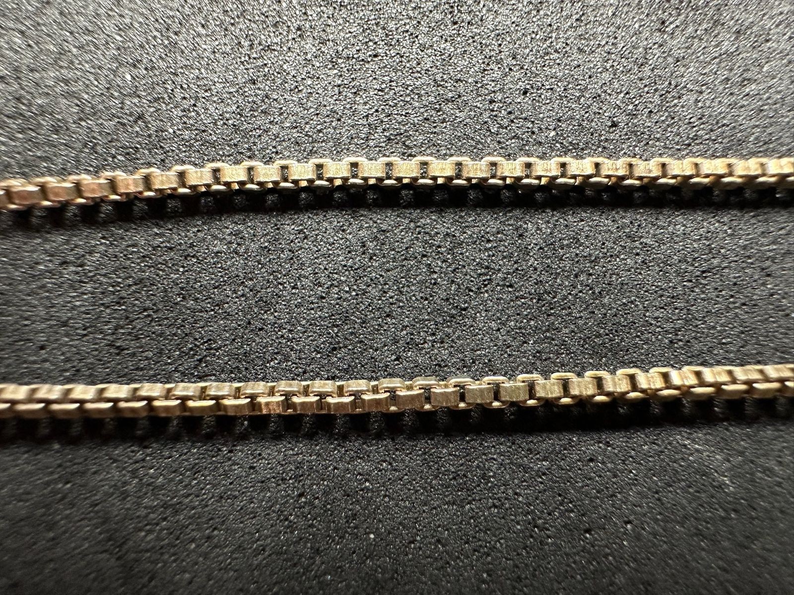 3.62g Vintage Sterling Silver 925 Box Link Chain Necklace 16 in M