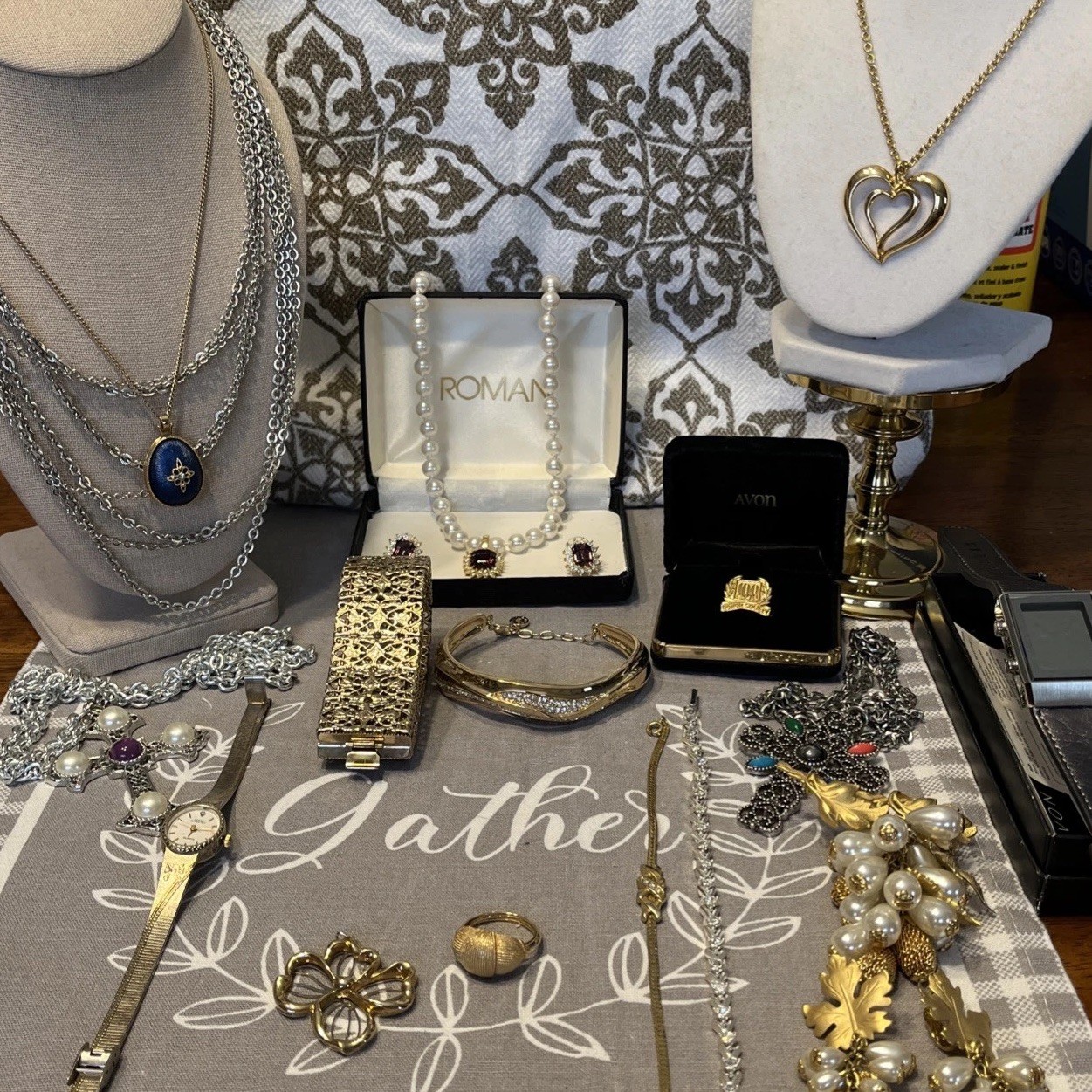 Huge Avon Sarah Coventry Ann Klein and Unbranded Necklaces Bracelets Ring Etc