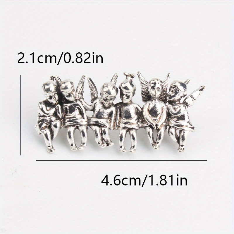 Vintage Personality Creative Elegant Dripping Cherub Brooch Accessories