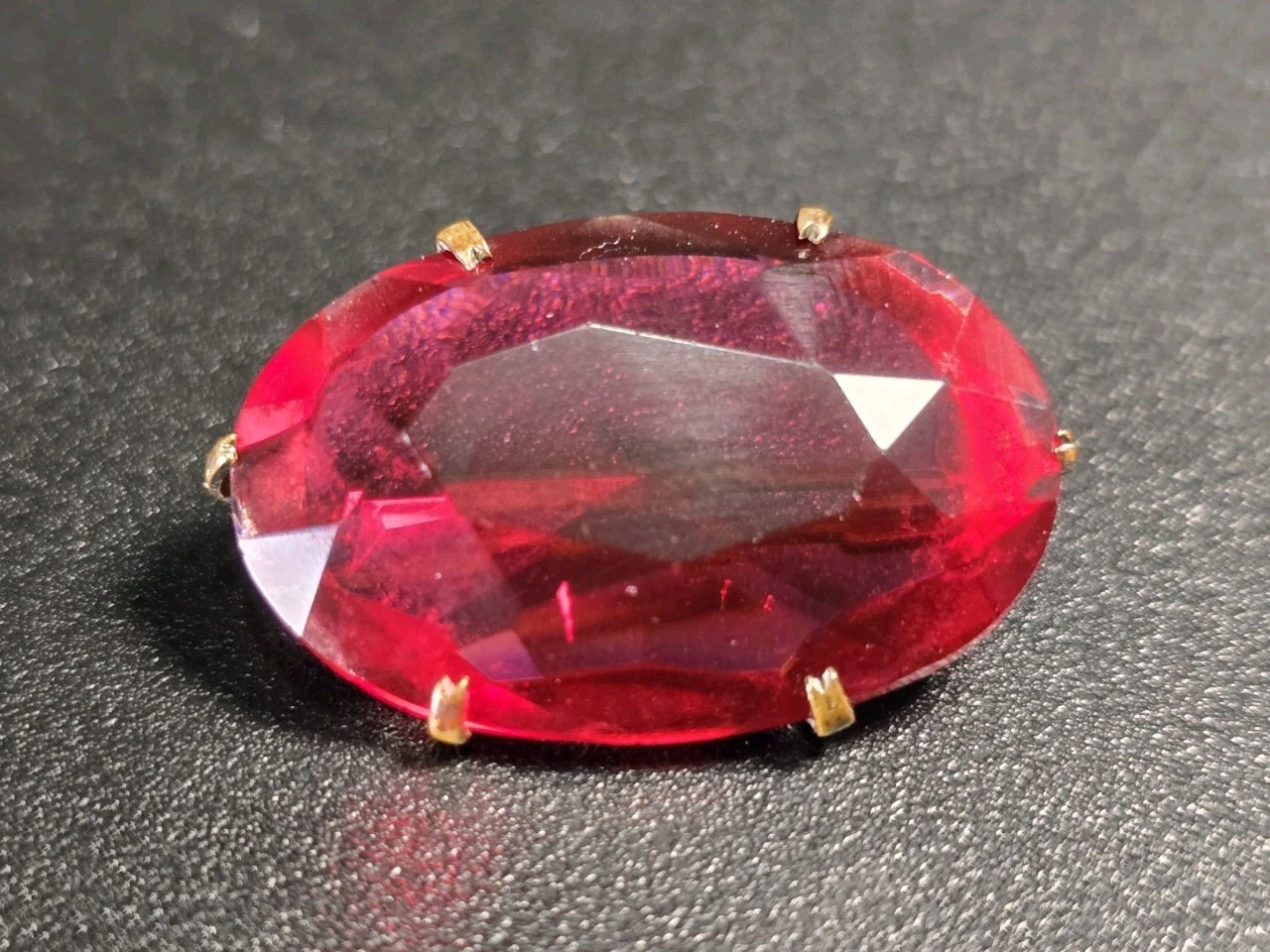 Antique Art Deco Czech Glass Brooch