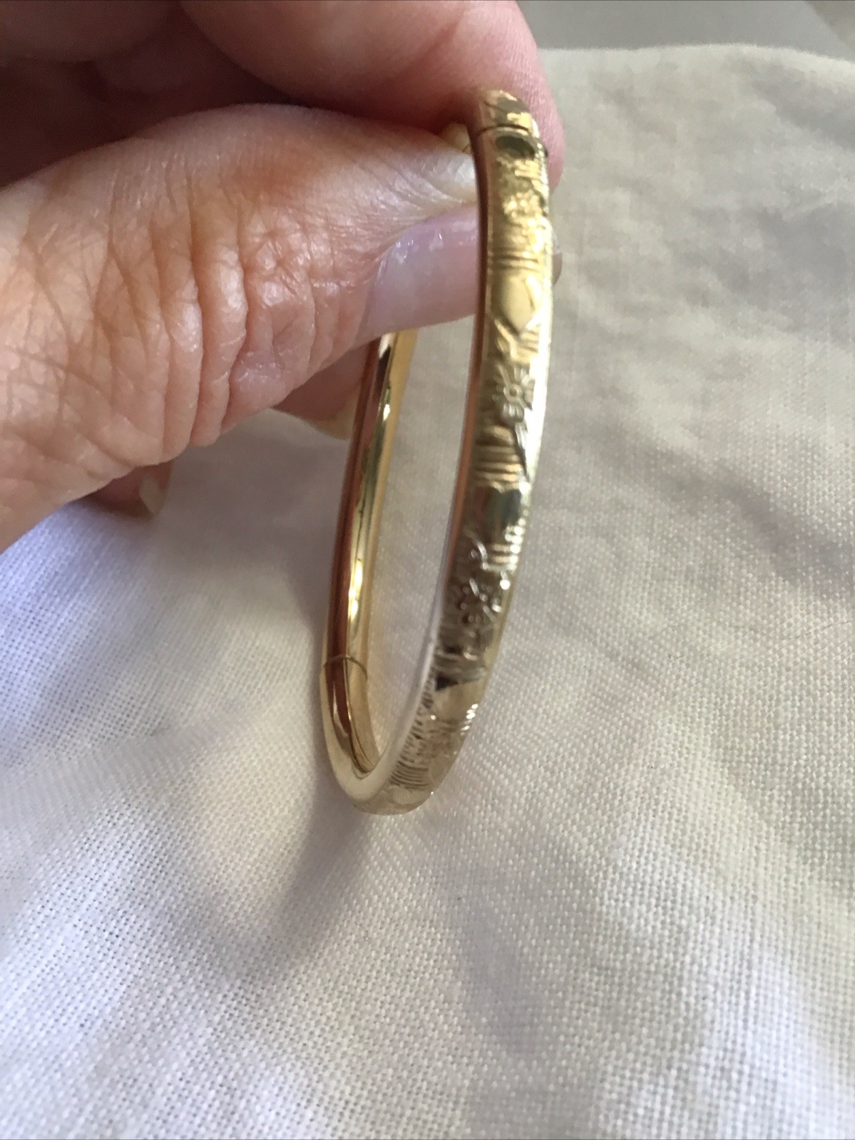 Vintage 14k Gold Filled Childs Bangle Kiddie Kraft