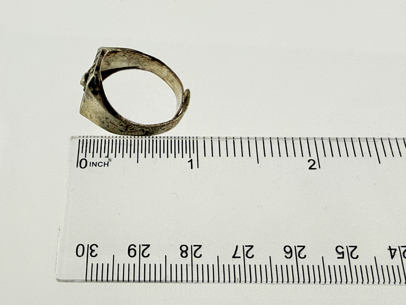 Vintage Robbins Co Attleboro Sterling Silver Lost River Souvenir Adjustable Ring