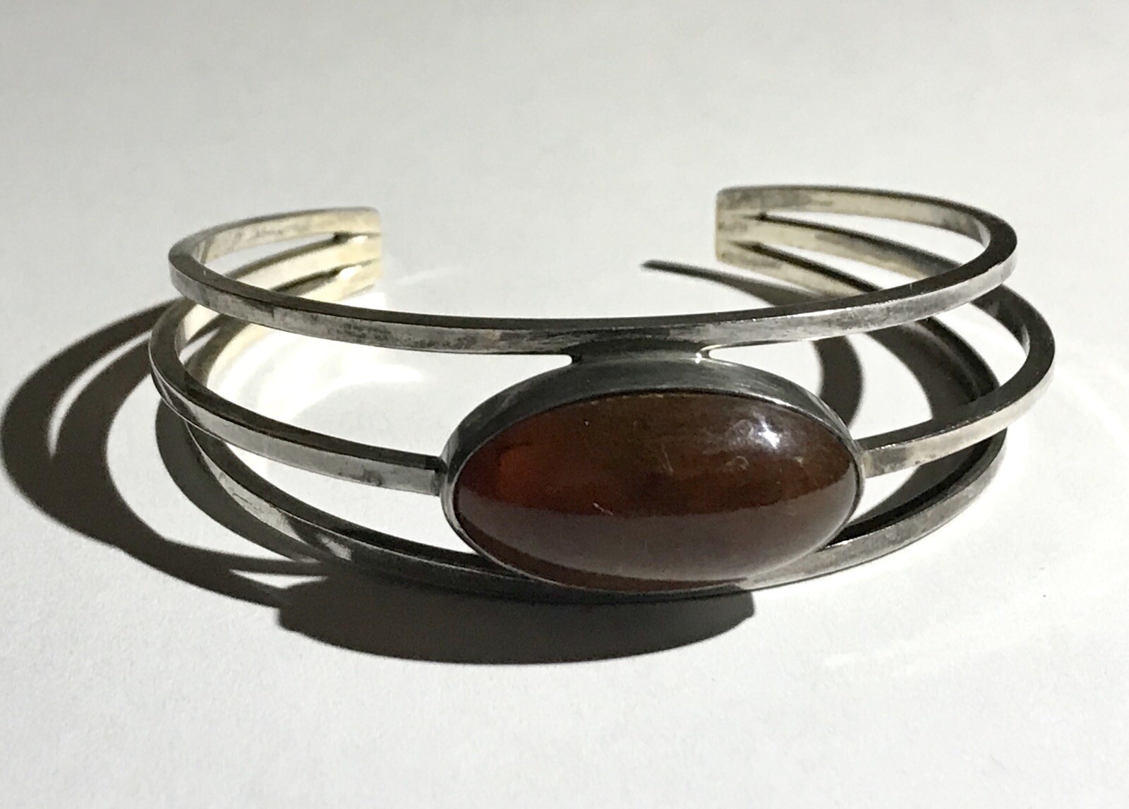 NILS ERIK FROM N.E. STERLING SILVER AMBER SET NECKLACE BRACELET EARRINGS DENMARK