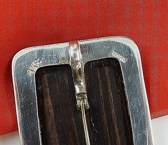 Vintage Amy Kahn Russell 925 Sterling Silver Asian Landscape Enhancer Brooch Pin