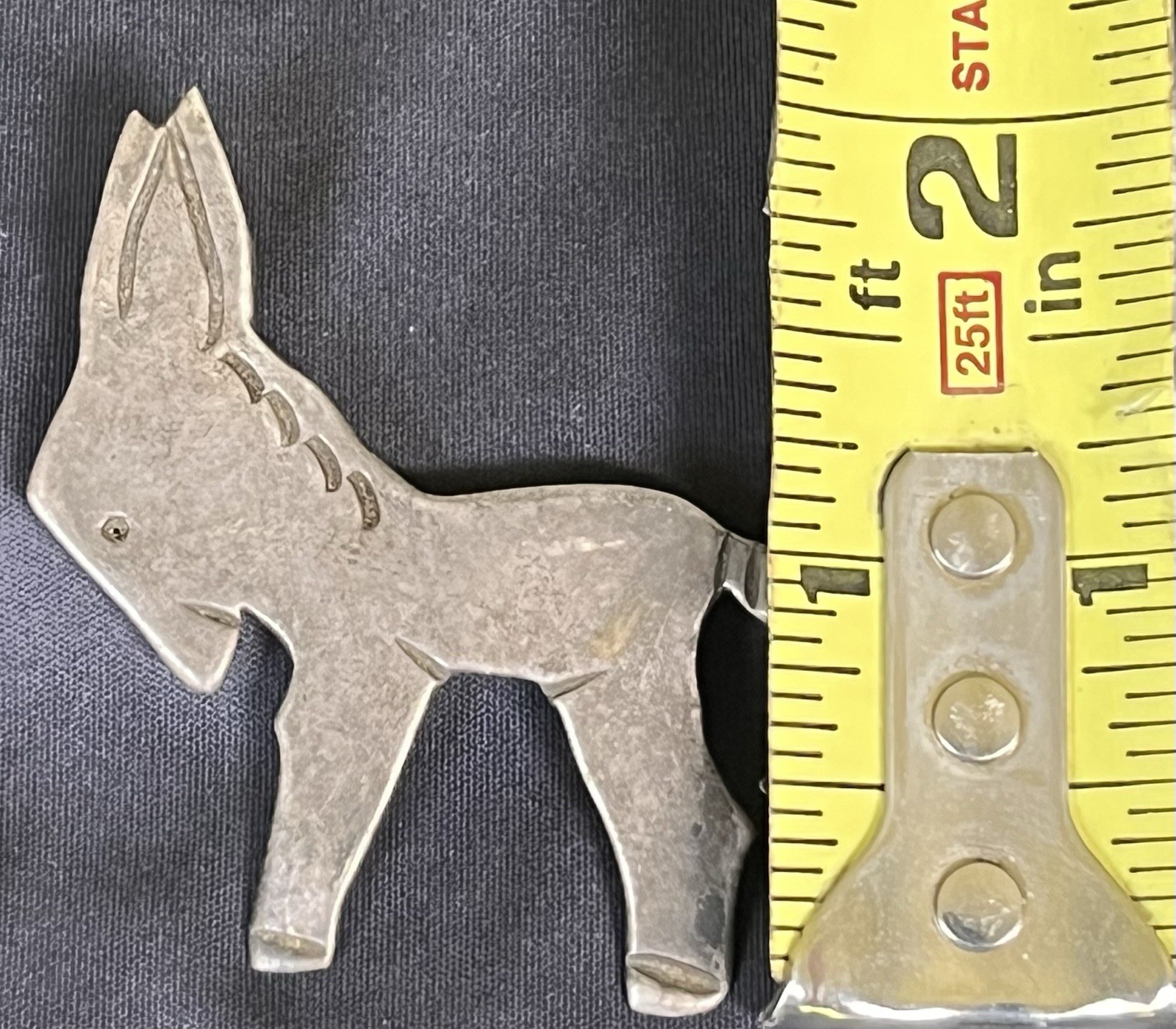 Antique Taxco 980 Silver Donkey/Burro Brooch Pin, Signed