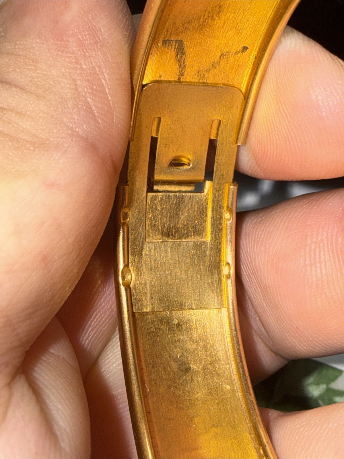 Bracelet Gold Filled 100 Year Old 6.5” 15mm Wide Antique Unmarked