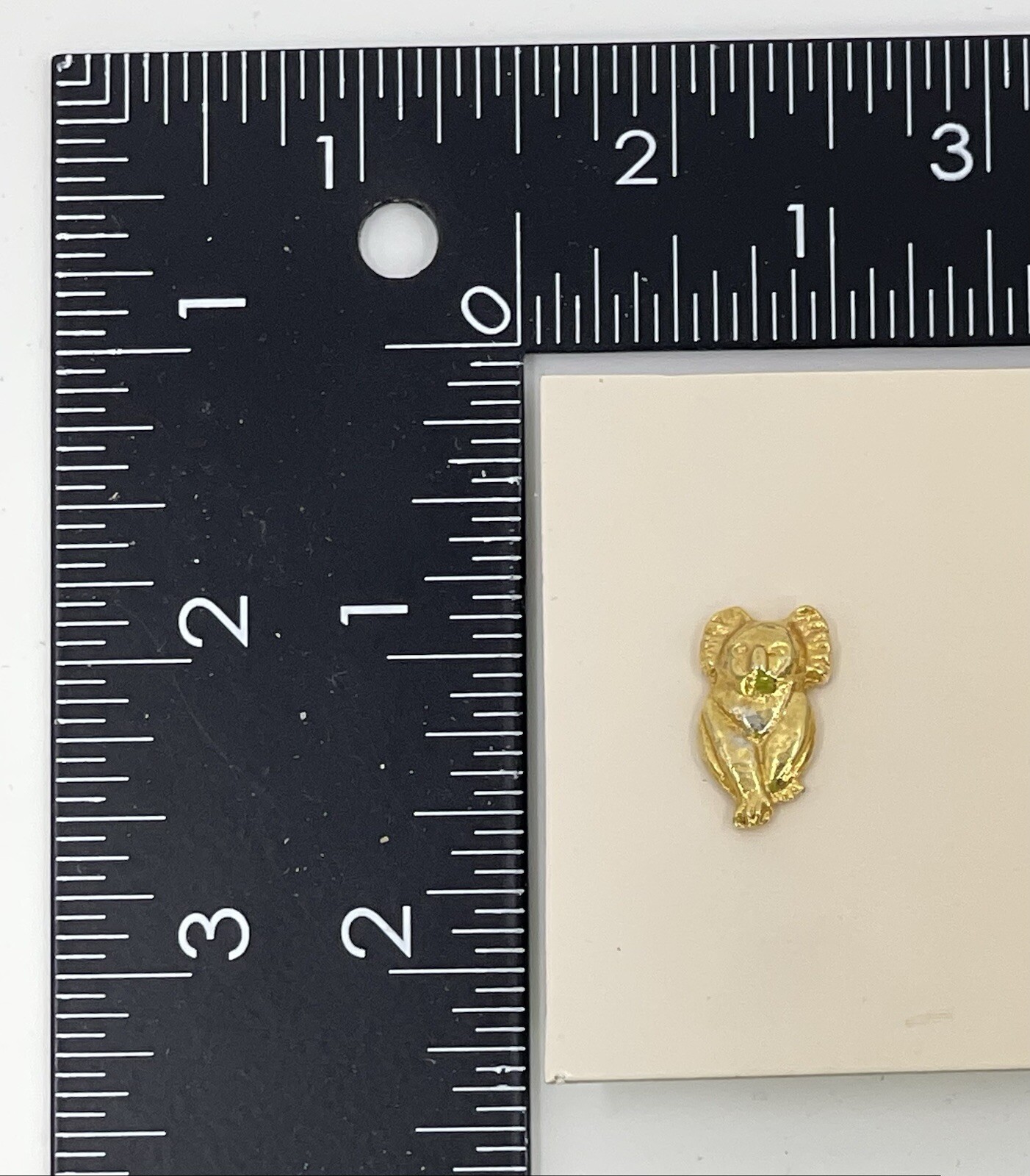 Lot of 2 Gold Metal Tone Koala Hat Lapel Pin with Pinback 3/4” X 1/2”