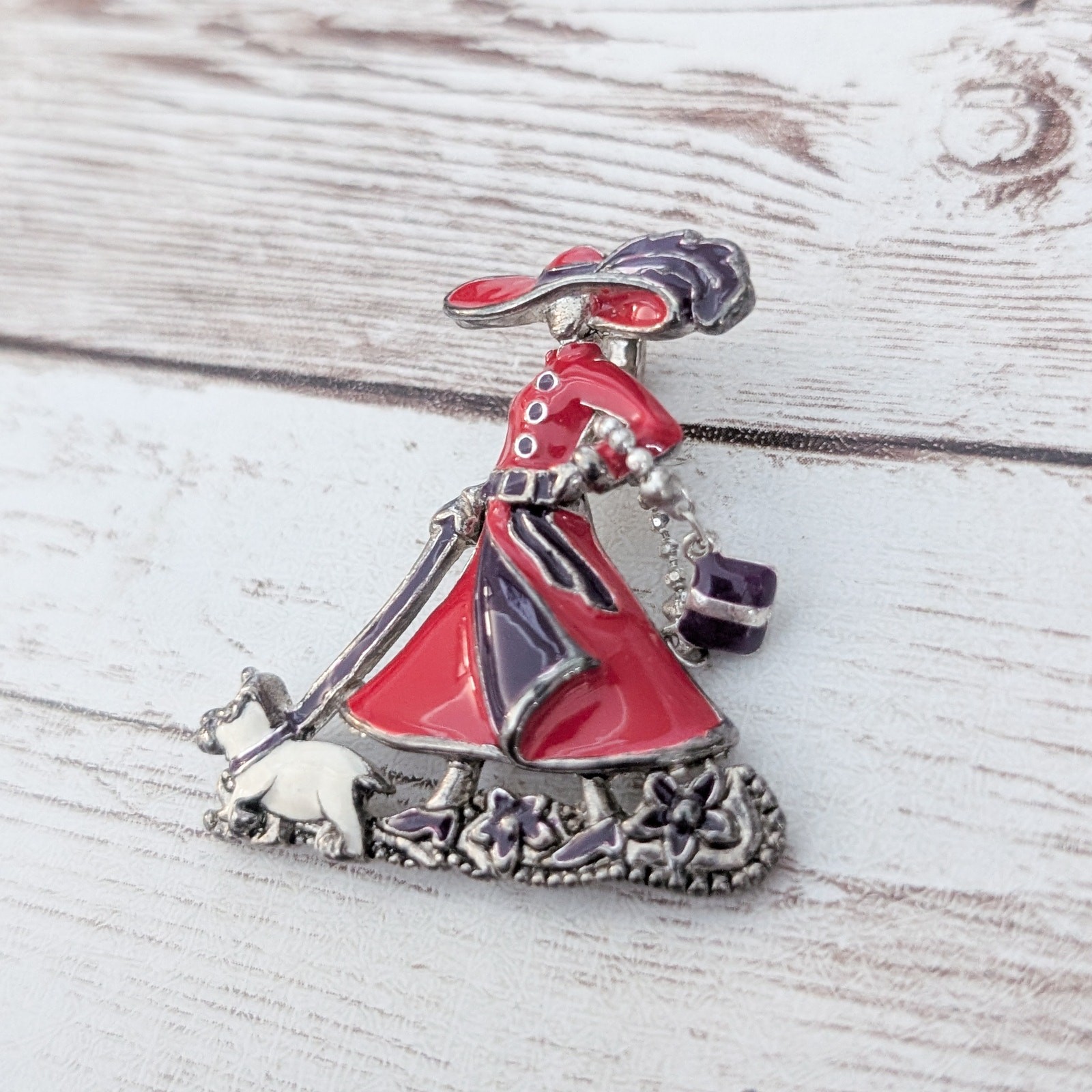 Vintage Pendant Unusual Fashionable Lady (No Chain Included)
