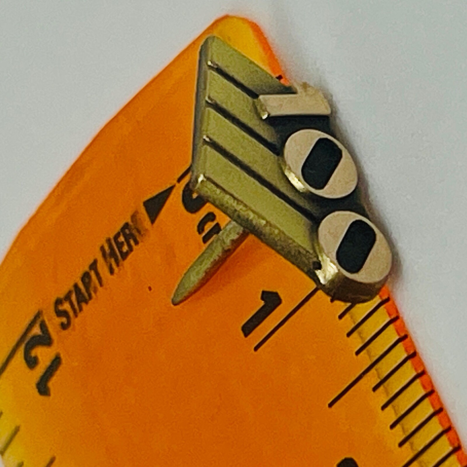 Vtg 1/10 10K Gold 100 Year Art Deco Era Lapel Pin Back 1.00 grams 1 cm Signed