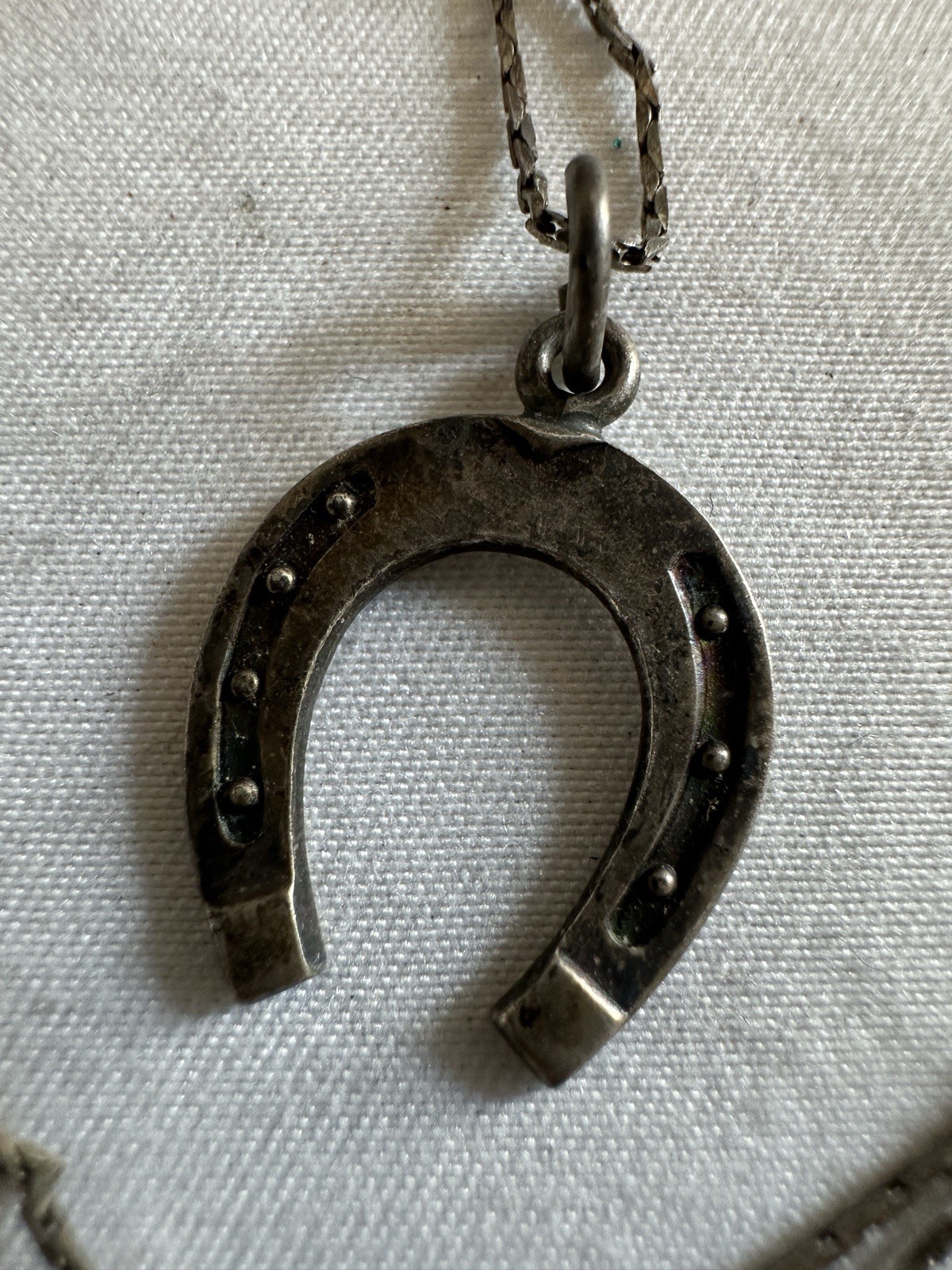 N.E. From Denmark Sterling Silver Pendant Necklace Italy 24” B19