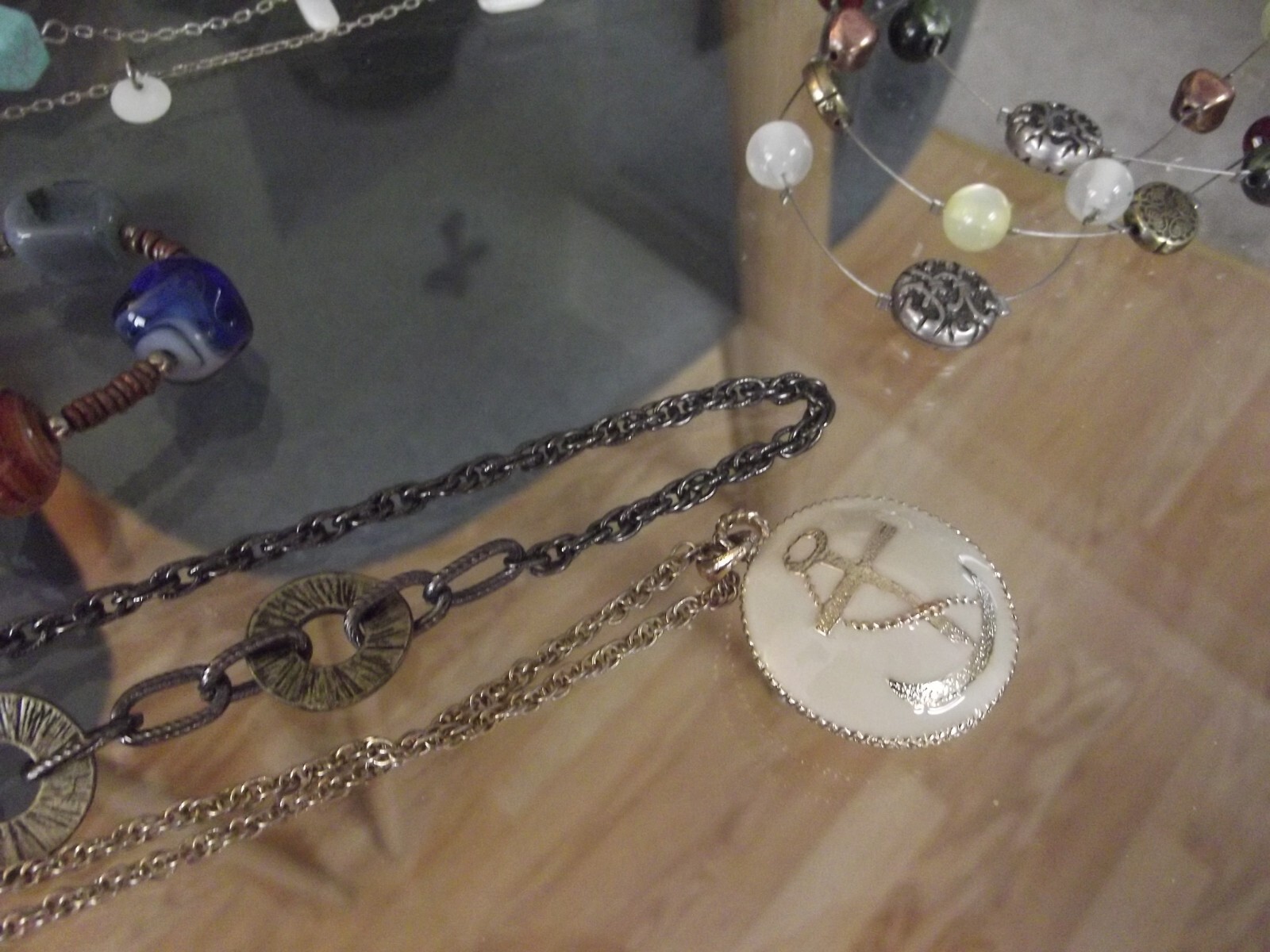 Lot of 50+ Necklaces Vintage 2 Now Some signed ,Stone, Glass, Shell, Acrylic Etc