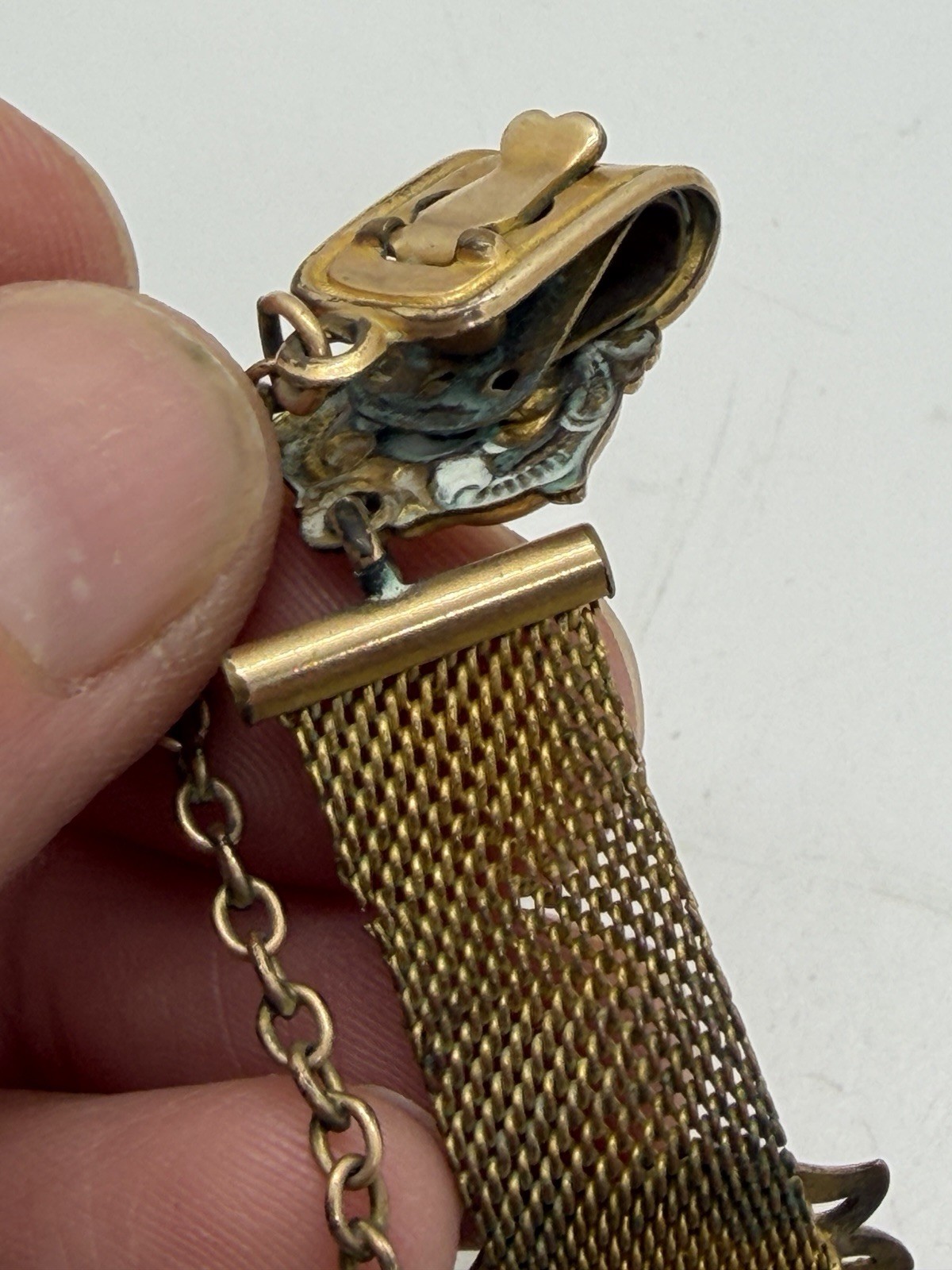 LOT Of 8 Antique Gold Filled Watch Chains Fob, Locket, Brooch, Pendant