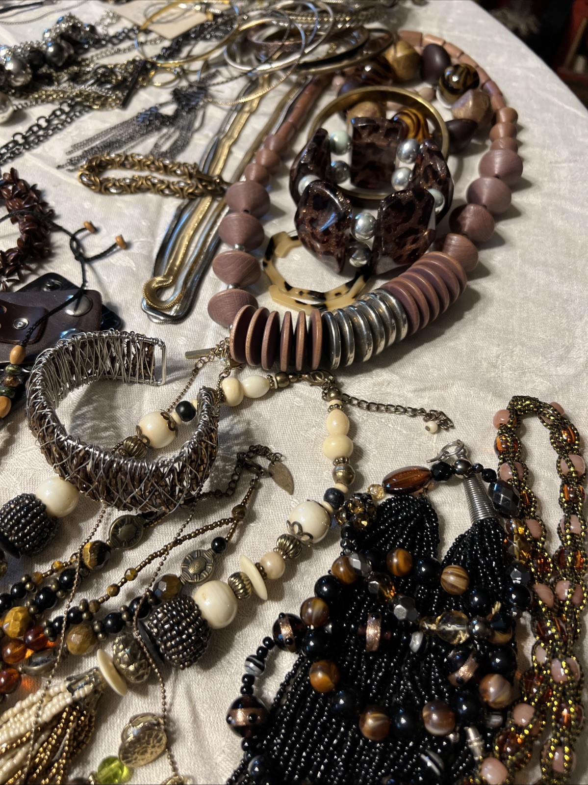 180pc VTG To Now Boho Artisan Eclectic Jewelry Lot Festival Maximalist Global