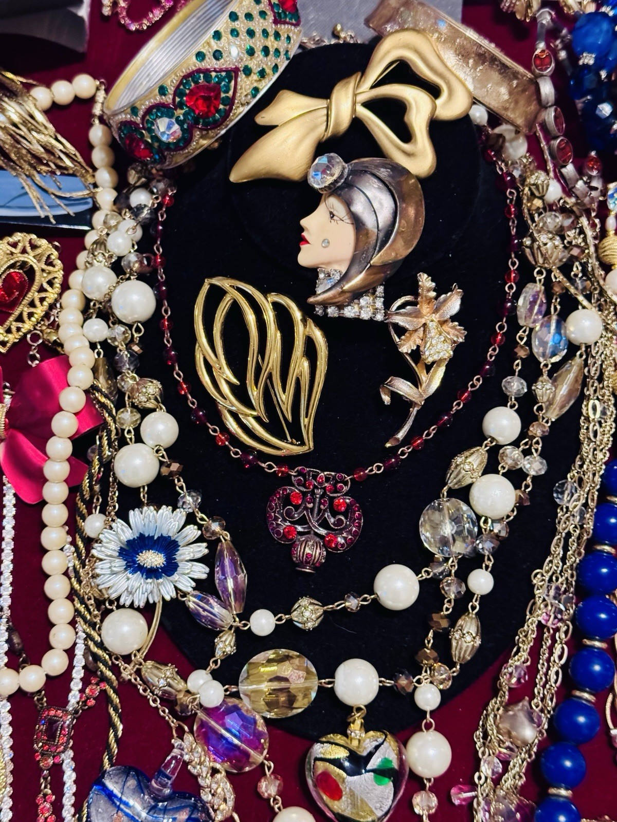 Vintage High End Costume Jewelry Trifari Jackie Kennedy BSK Emmons Gerrito Liz