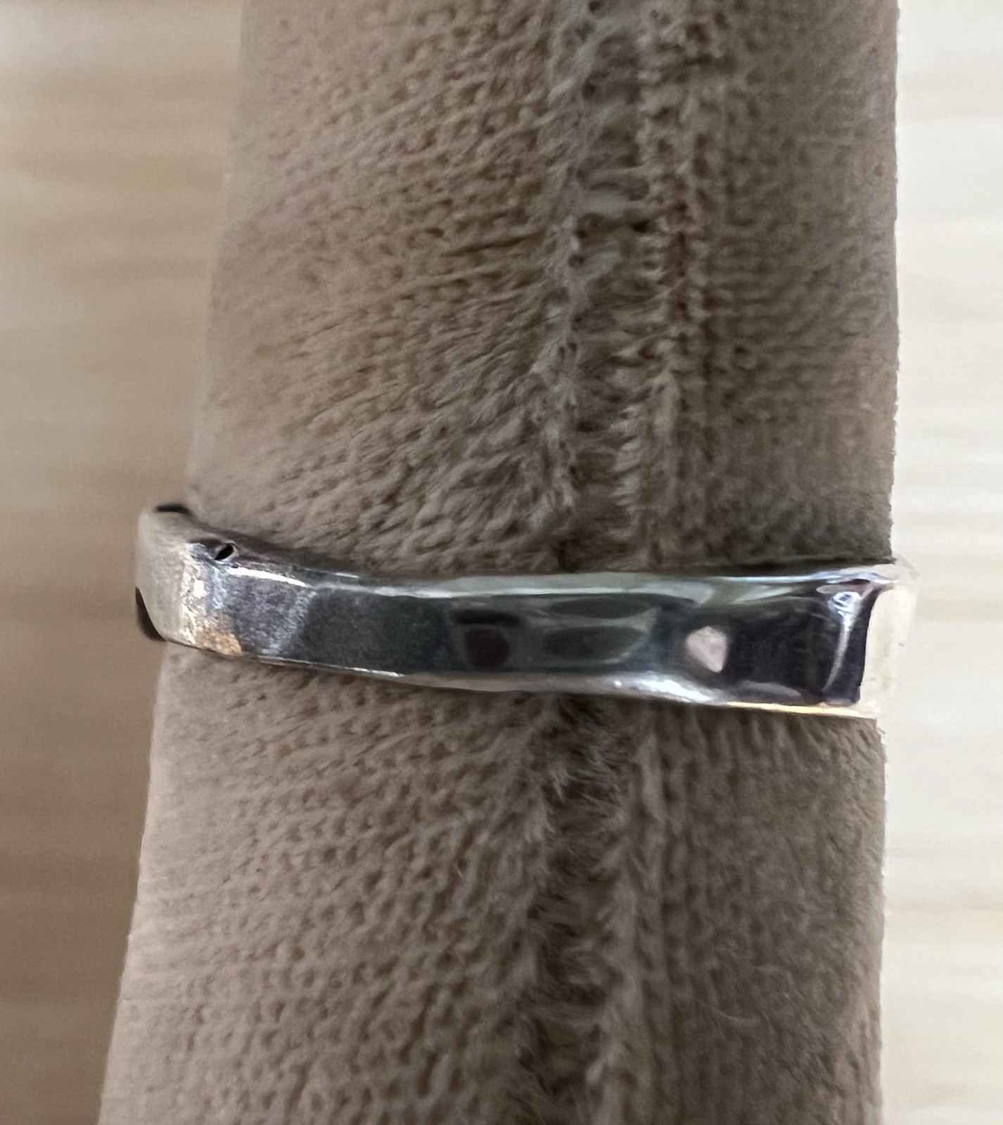 Vintage Brutalist Modernist Sculpted Organic Sterling Silver 925 Ring 6.25