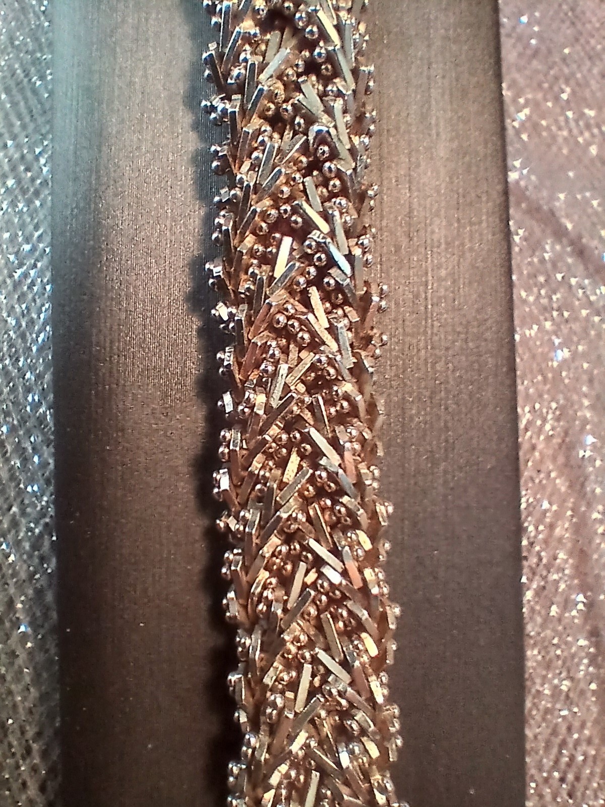 Sterling Silver 37.85 gram Bracelet Handcrafted Weaved Flexable Taxco MEX 6.5″