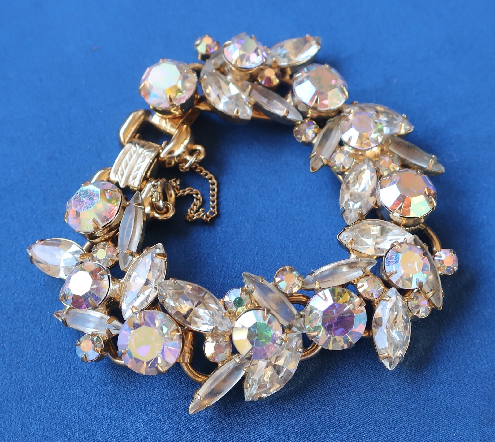 RARE DeLizza and Elster, Juliana, Aurora Borealis Brooch, Bracelet and Earrings